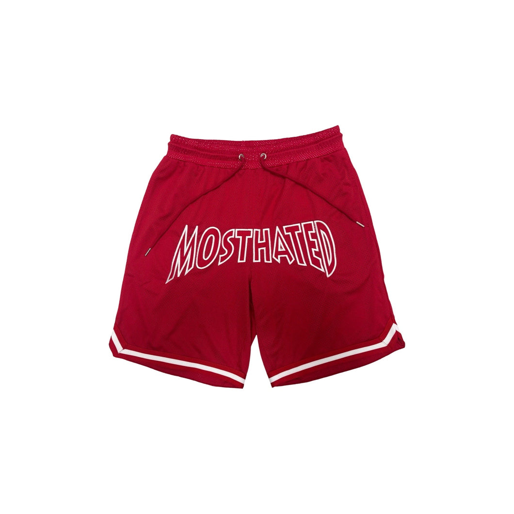 MH- Red Dri fit breathable shorts