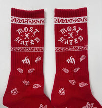 MH - Red Paisley Barrio Socks