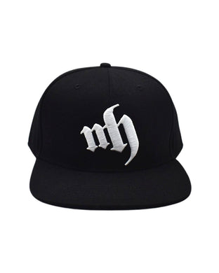 MH - White Solo Logo Snap Back